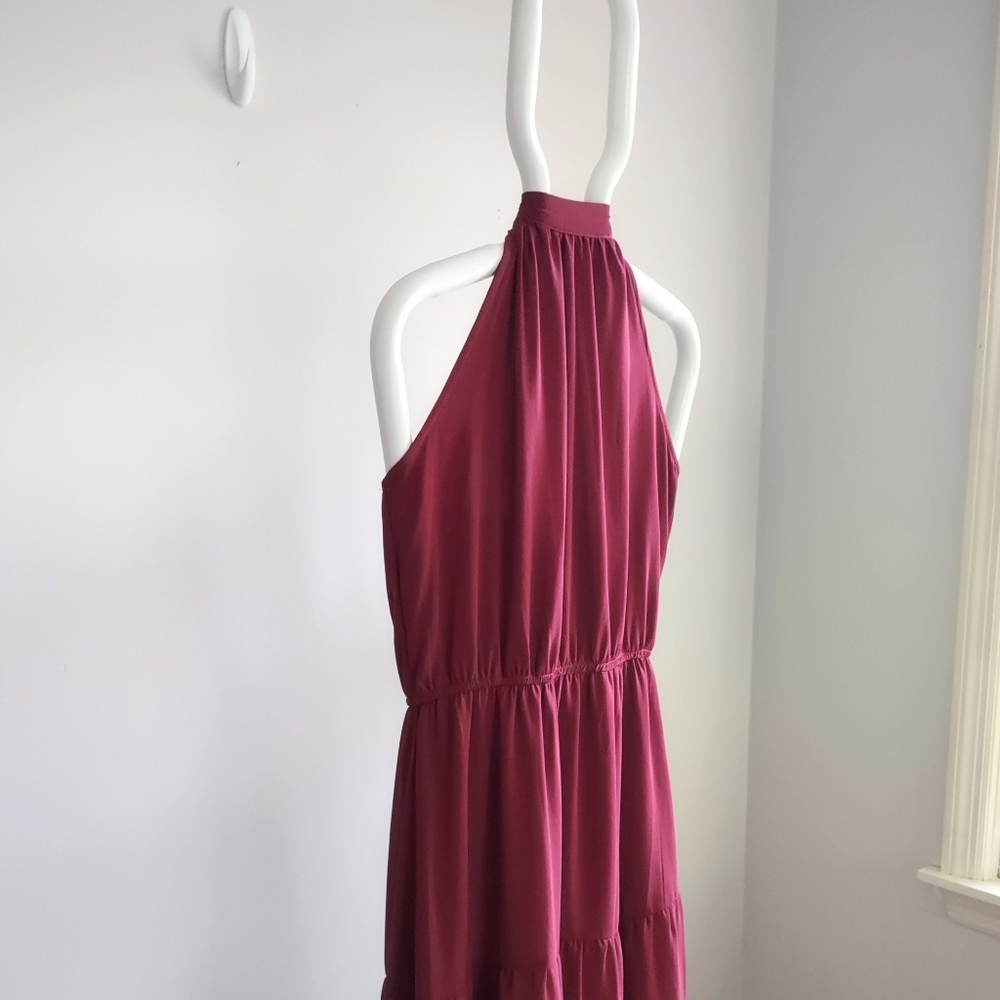 NWT Pretty Garden Hi Lo Tiered Maxi Dress /Medium - Picture 10 of 10